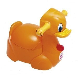 OK Baby olita amuzanta Quack 12m+, Portocaliu OK707-45