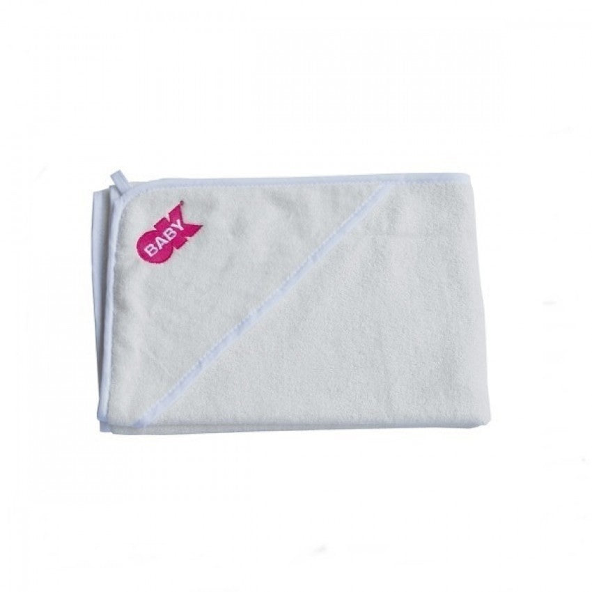 OK Baby prosop cu gluga 75x75 cm Koala, Alb OK849-alb 01 Imagine principală a produsului