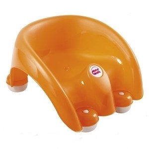 OK Baby suport pentru baie ergonomic Pouf 15m+, Portocaliu 