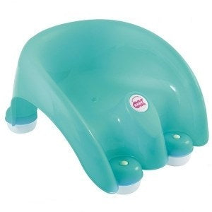 OK Baby suport pentru baie ergonomic Pouf 15m+, Turqoaz 