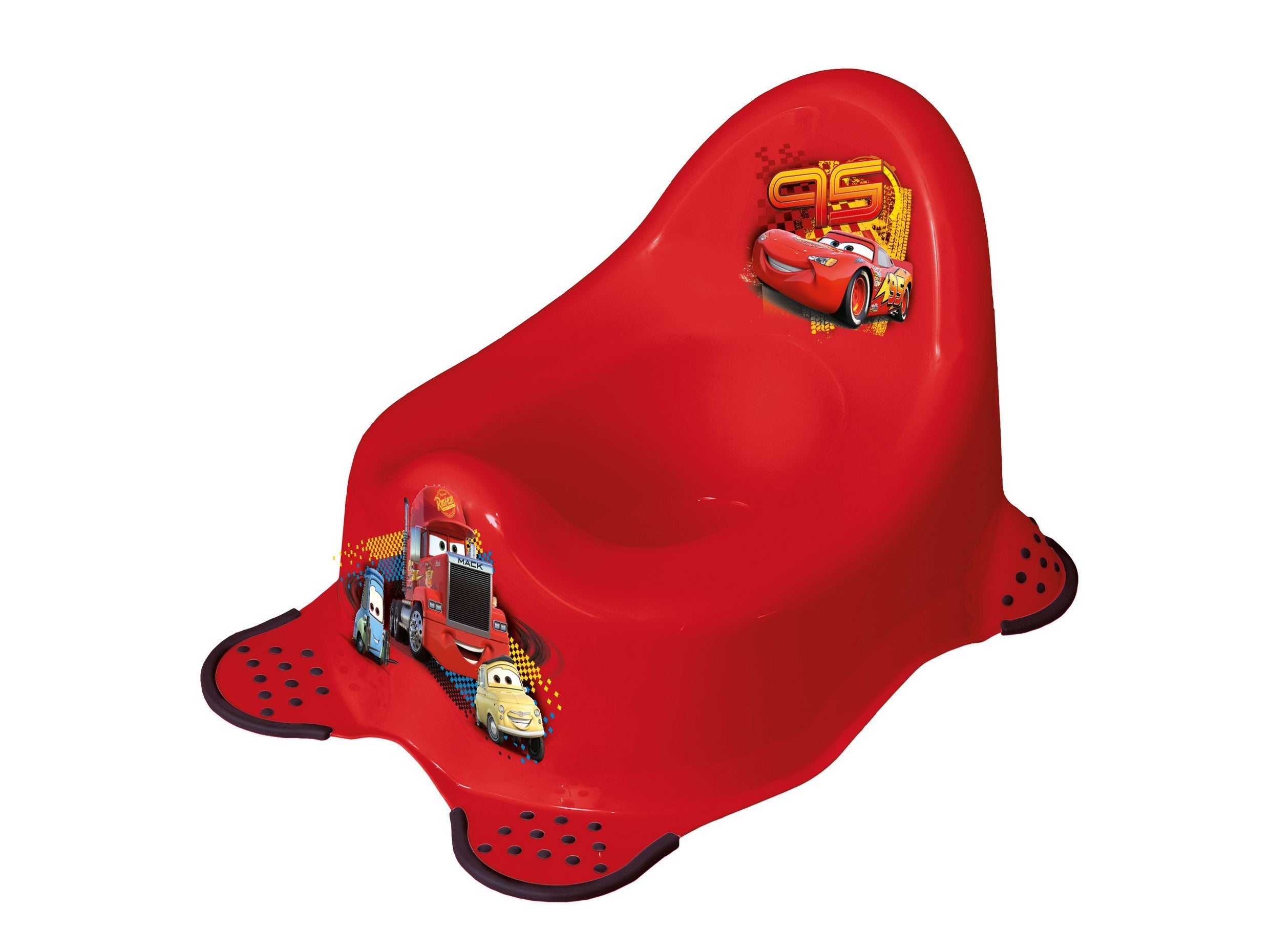 OktKids olita antiderapanta 6m+, Cars Red 