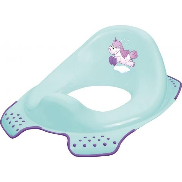 OktKids reductor WC antiderapant 12m+, Unicorn albastru cu mov 