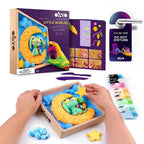 Okto set creatie Wood&Craft Little Worlds 21x21 cm 8 ani+ Bunny Moon