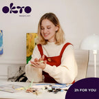Okto set pictura 3D cu argila usoara  30x40 cm 14 ani+ Fishes
