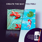Okto set pictura 3D cu argila usoara  30x40 cm 14 ani+ Fishes