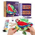 Okto set pictura 3D cu argila usoara Nature 14 ani+ Macaw