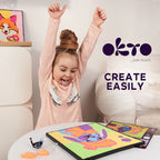 Okto set pictura cu argila usoara 29x29 cm 5 ani+ Bunny