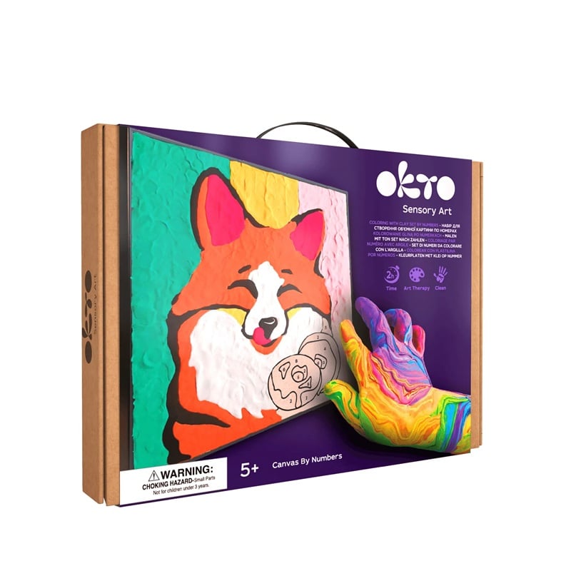 Okto set pictura cu argila usoara 29x29 cm 5 ani+ Fox Imagine principală a produsului