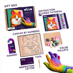 Okto set pictura cu argila usoara 29x29 cm 5 ani+ Fox