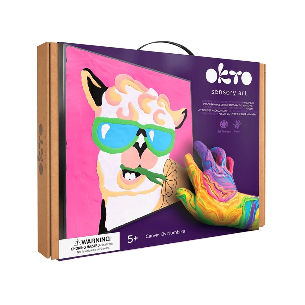 Okto set pictura cu argila usoara 29x29 cm  5 ani+ Lama Imagine principală a produsului