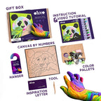 Okto set pictura cu argila usoara 29x29 cm 5 ani+ Panda