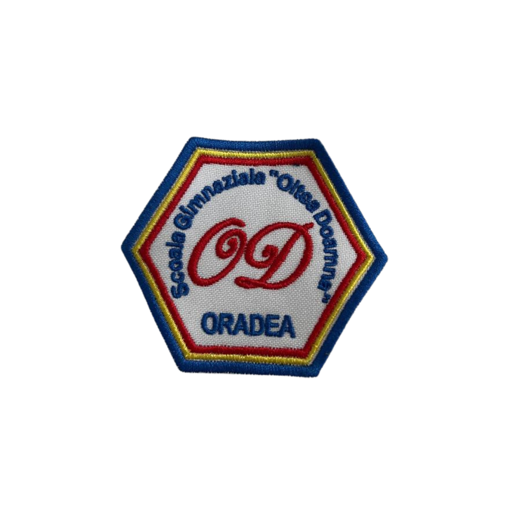 Uniforma emlema brodata pentru Scoala Gimnaziala "Oltea Doamna" Oradea