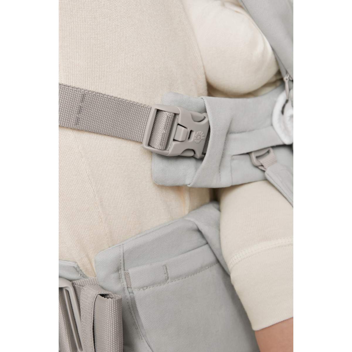 Ergobaby marsupiu Omni Deluxe 0-48 luni (3,2 - 20.40) kg Cotton Pearl Grey