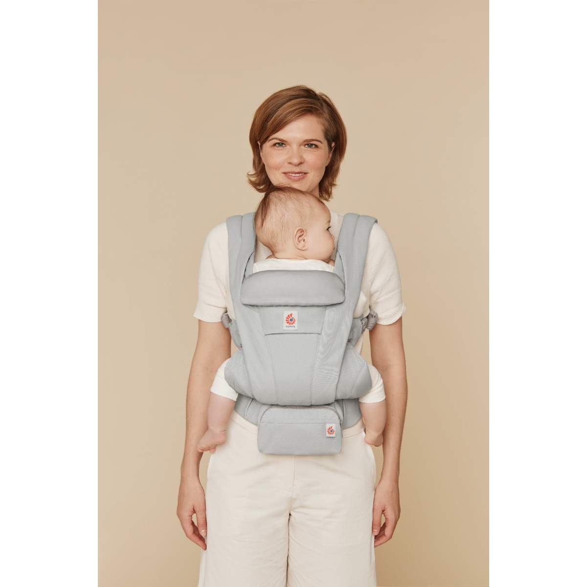 Ergobaby marsupiu Omni Deluxe 0-48 luni (3,2 - 20.40) kg Cotton Pearl Grey