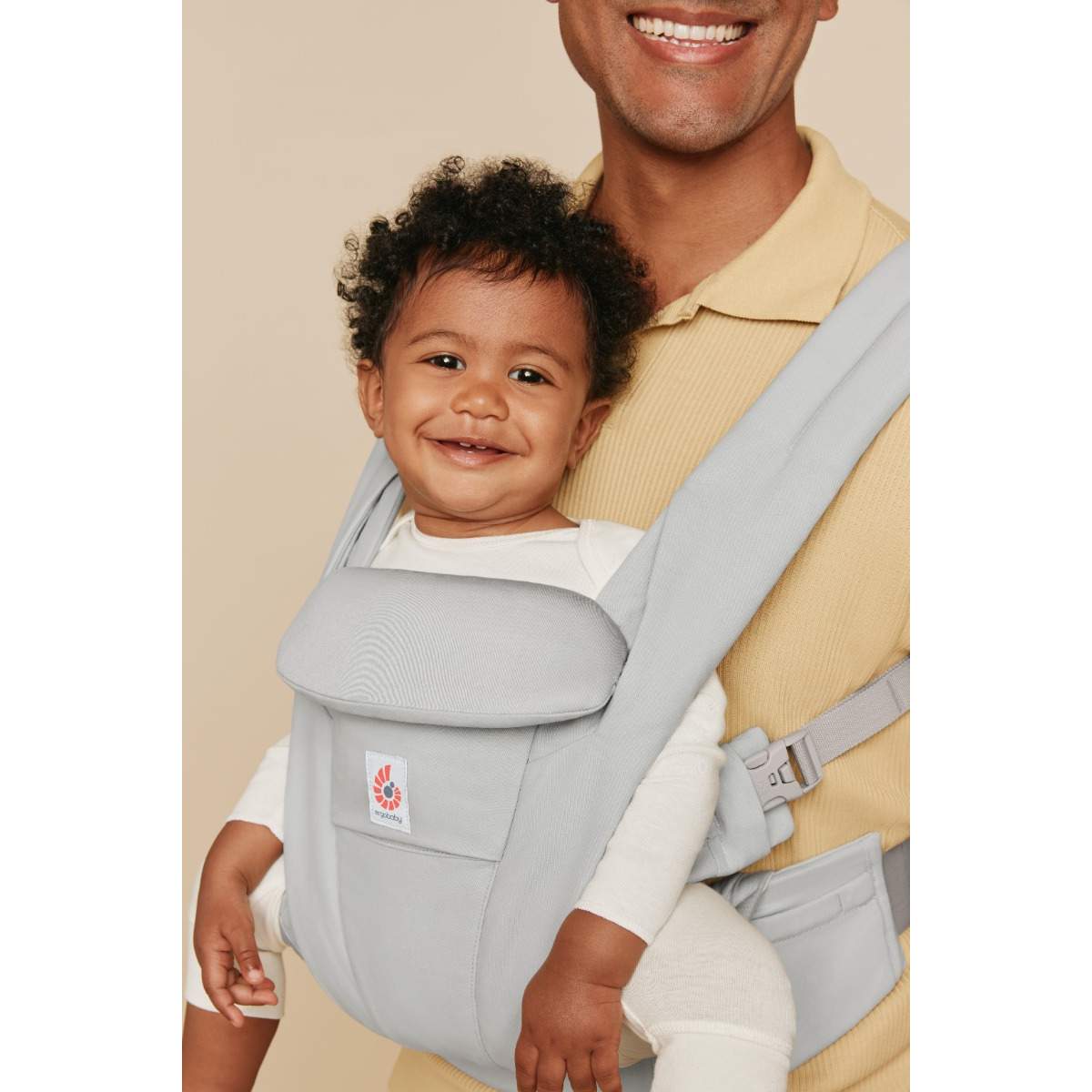 Ergobaby marsupiu Omni Deluxe 0-48 luni (3,2 - 20.40) kg Cotton Pearl Grey