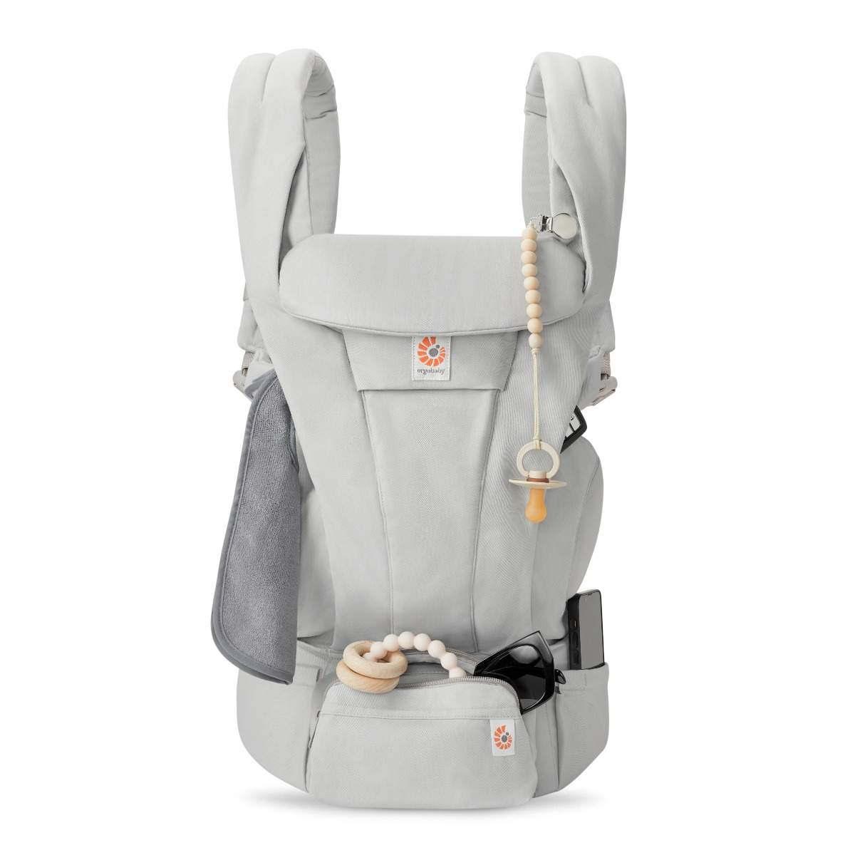 Ergobaby marsupiu Omni Deluxe 0-48 luni (3,2 - 20.40) kg Cotton Pearl Grey