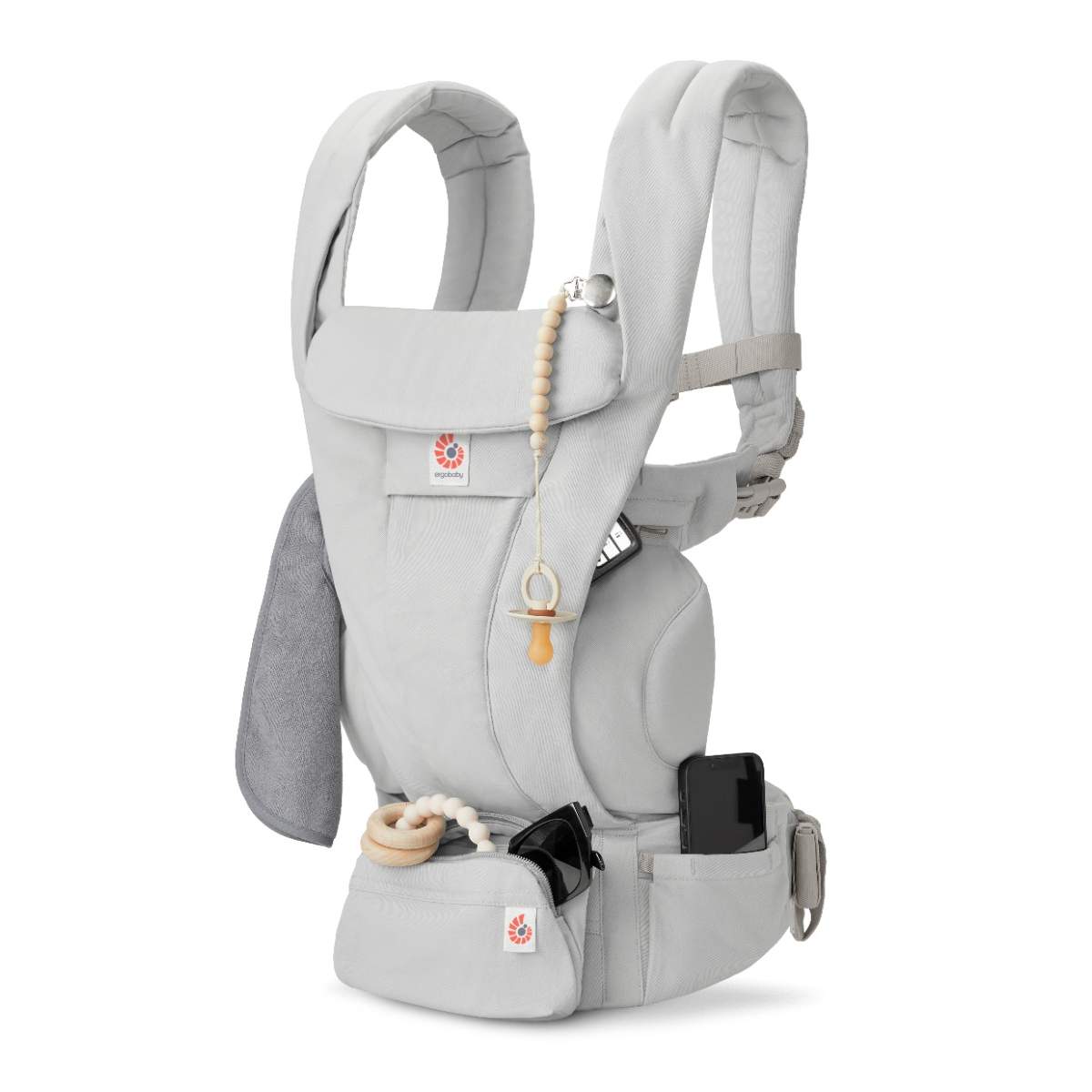 Ergobaby marsupiu Omni Deluxe 0-48 luni (3,2 - 20.40) kg Cotton Pearl Grey