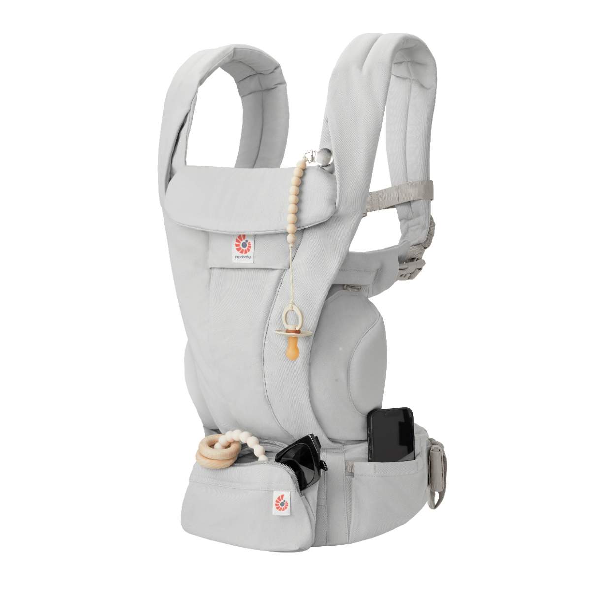Ergobaby marsupiu Omni Deluxe 0-48 luni (3,2 - 20.40) kg Cotton Pearl Grey