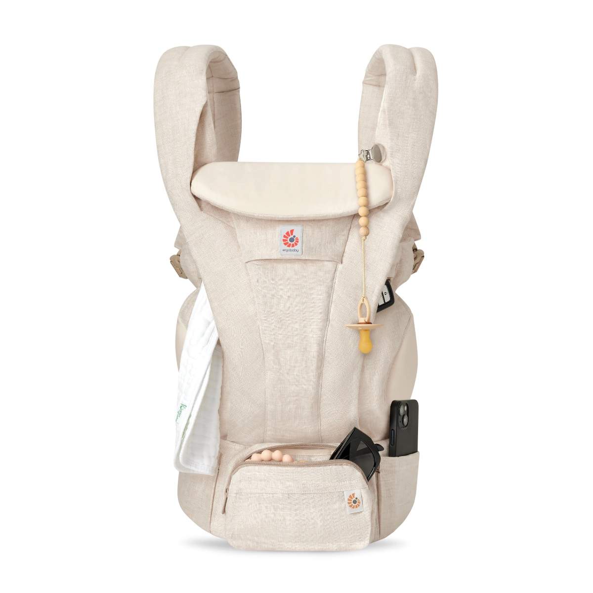 Ergobaby marsupiu Omni Deluxe 0-48 luni (3,2 - 20.40) kg Linen Natural