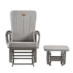 Onino fotoliu pentru alaptare cu suport de picioare CALM.me Classic Pearl Gray