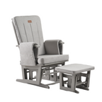 Onino fotoliu pentru alaptare cu suport de picioare CALM.me Classic Pearl Gray