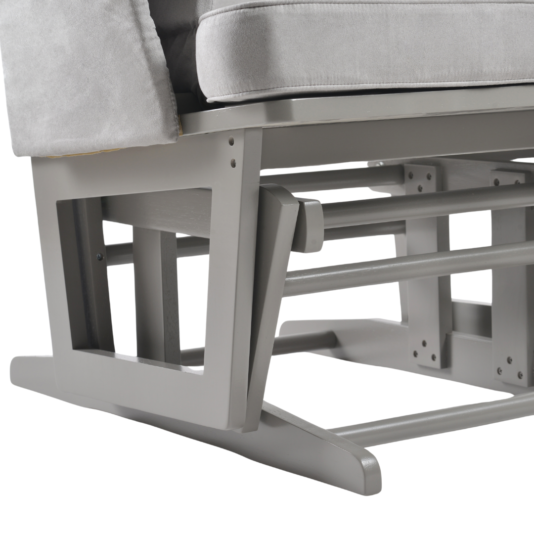 Onino fotoliu pentru alaptare cu suport de picioare CALM.me Classic Pearl Gray
