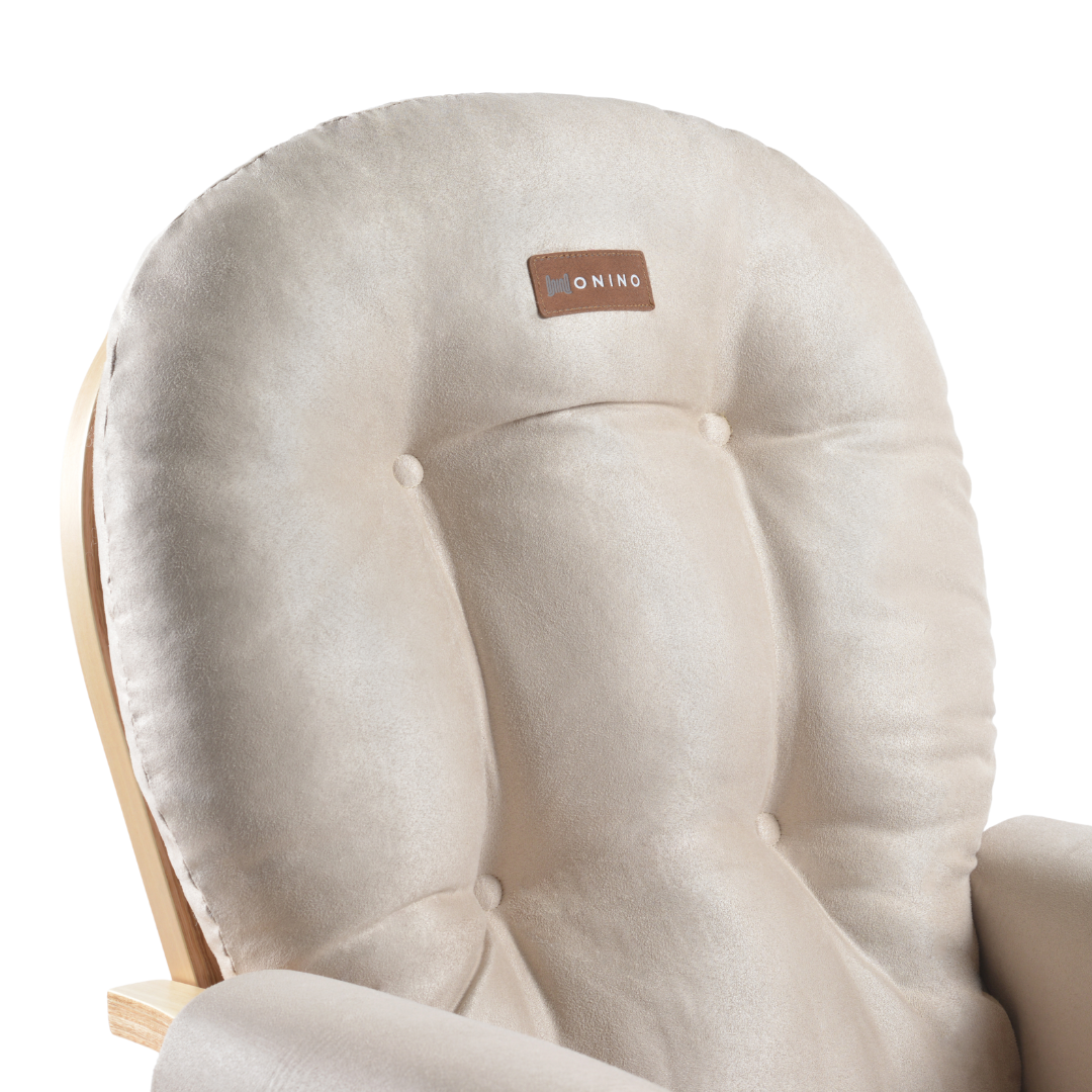 Onino fotoliu pentru alaptare cu suport de picioare CALM.me Natural Beige