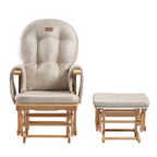Onino fotoliu pentru alaptare cu suport de picioare CALM.me Natural Beige