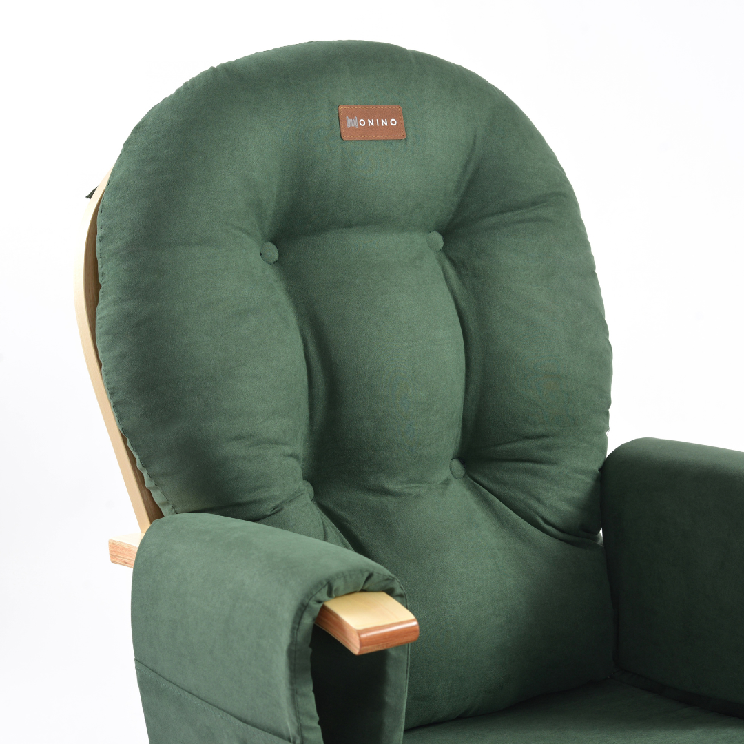 Onino fotoliu pentru alaptare cu suport de picioare CALM.me Sapphire Green