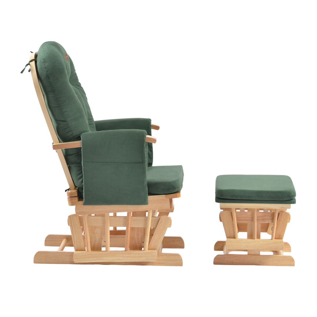 Onino fotoliu pentru alaptare cu suport de picioare CALM.me Sapphire Green