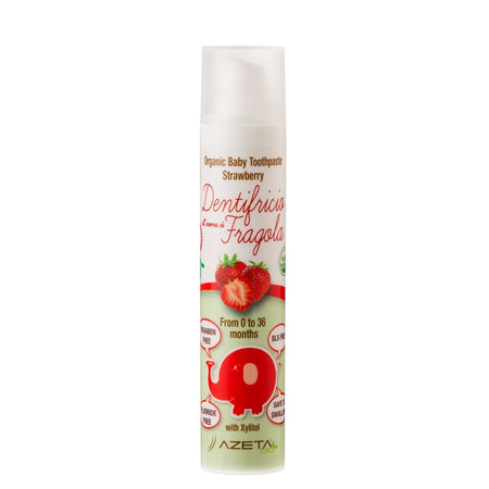 Azeta Bio Pasta de dinti organica cu aroma de capsuni 0-36 luni 50 ml Imagine principală a produsului