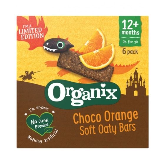 Organix baton ecologic din ovaz integral cu cacao 1 an+, 6x30 g