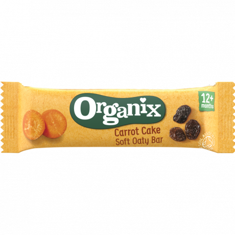 Organix baton ecologic din ovaz integral cu morcov
