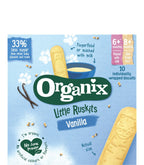Organix biscuti Eco cu vanilie pentru sugari Little Ruskits,01