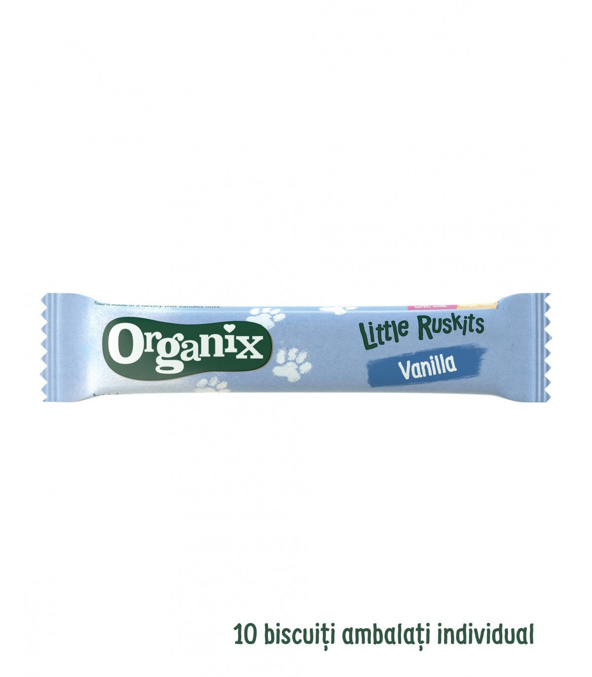 Organix biscuti Eco cu vanilie pentru sugari Little Ruskits
