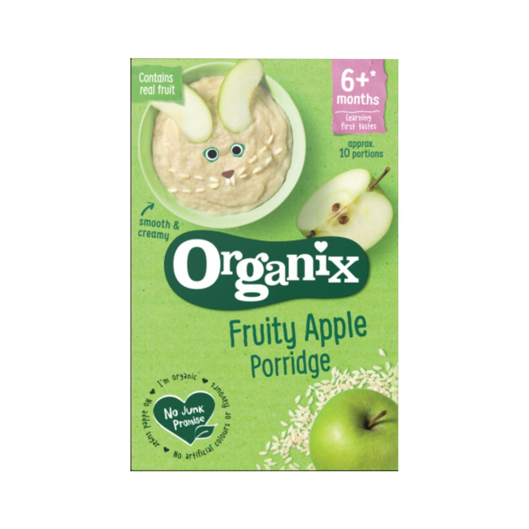 Organix cereale orez integral cu porumb si mere, 4 luni+, 120 g