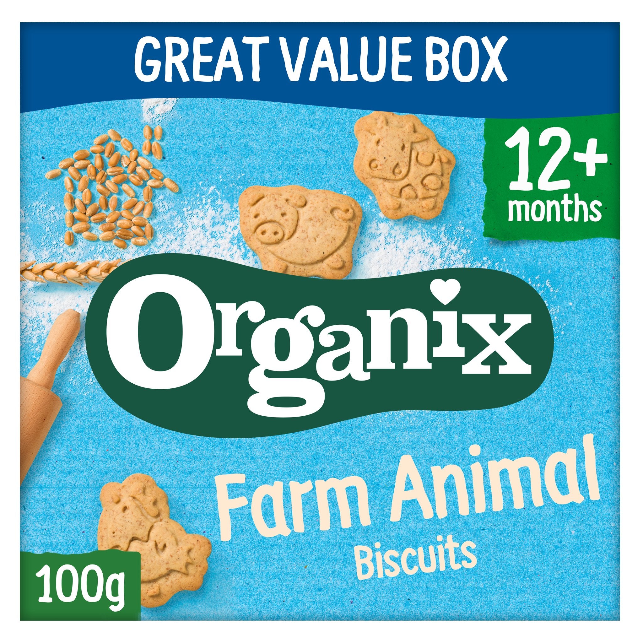 Organix Goodies biscuiti ecologici in forma de animale, 