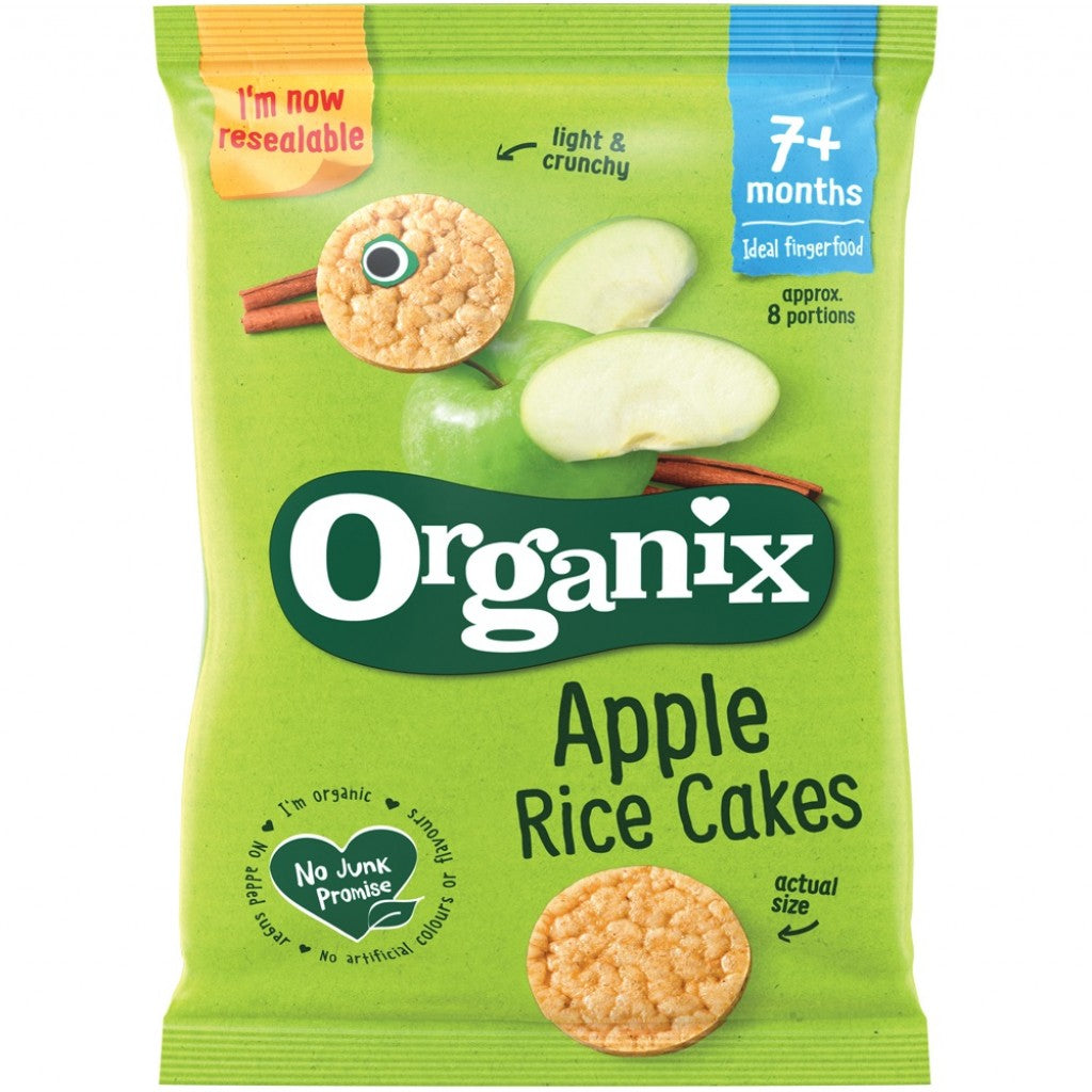 Organix rondele din orez expandat cu mere 7 luni+, 50 g