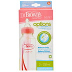 Dr.Brown's biberon Options Standard 250 ml tetina 1/0m+ 2 buc/set Roz 03
