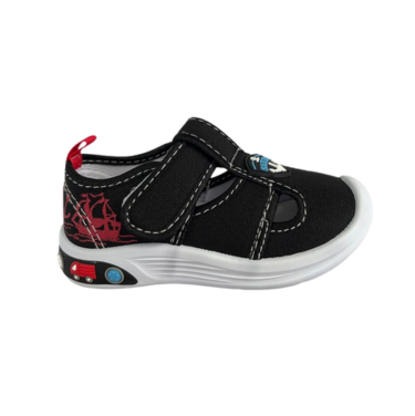 Padini tenisi baieti decupati 22-27 Black cu vapor Imagine principală a produsului