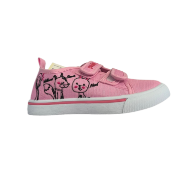 Padini tenisi fete cu scai 25-30 Pink cu animale