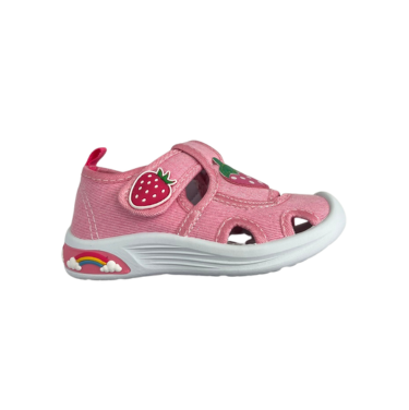 Padini tenisi fete decupati 22-27 Pink cu capsuna Imagine principală a produsului