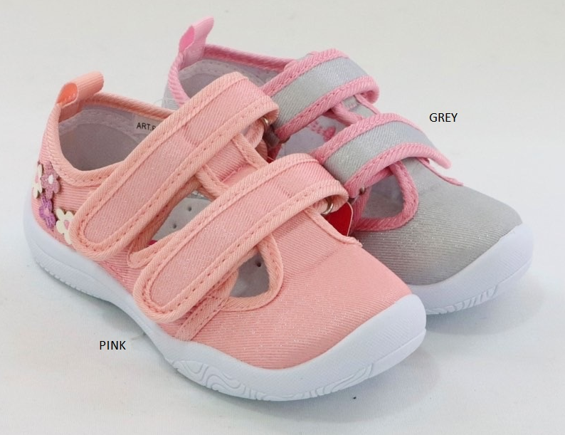 Padini tenisi fete decupati 25-30 Grey cu floricele