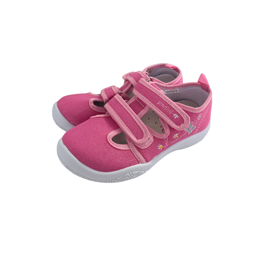 Padini tenisi fete decupati cu scai 26-31, Fluturas Pink Imagine principală a produsului