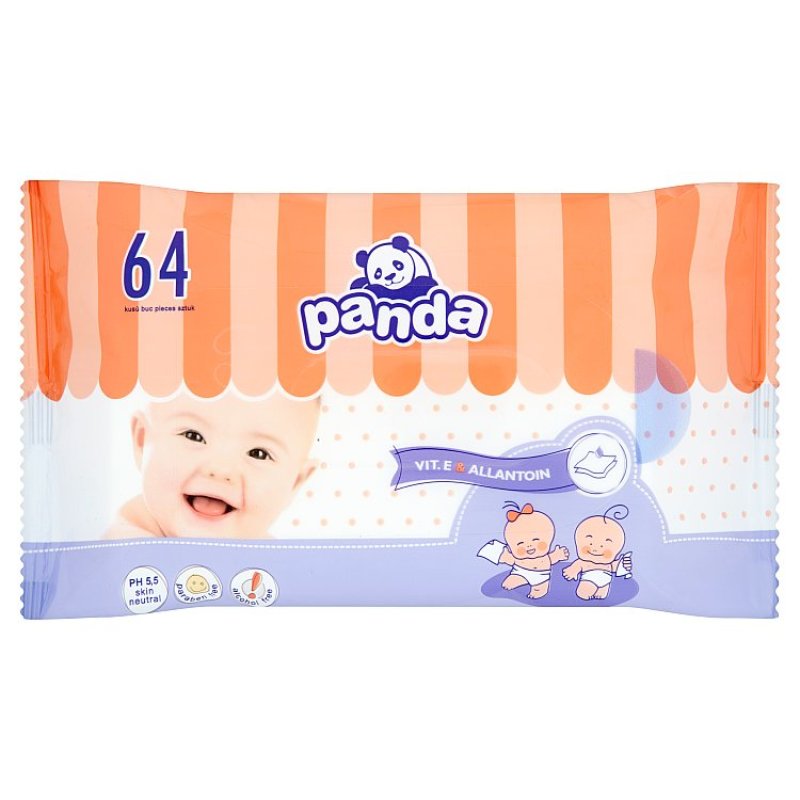 Panda servetele umede 64 buc 1m+