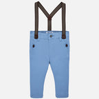 Mayoral pantalonasi lungi baieti slim fit cu bretele 9-24 luni, Cristal.01