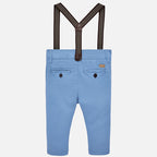 Mayoral pantalonasi lungi baieti slim fit cu bretele 9-24 luni