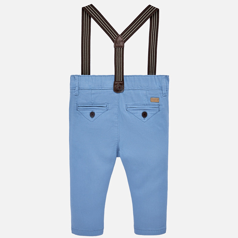 Mayoral pantalonasi lungi baieti slim fit cu bretele 9-24 luni