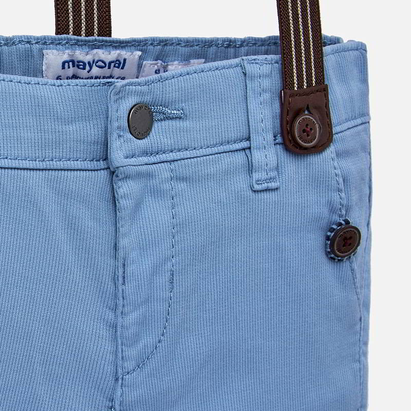 Mayoral pantalonasi lungi baieti slim fit cu bretele 9-24 luni