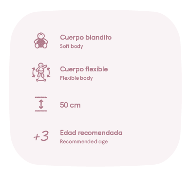 Antonio Juan Papusa Babydoo corp moale flexibil cu vesta 50 cm 3 ani+